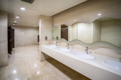 Bathroom with Floating Vanities